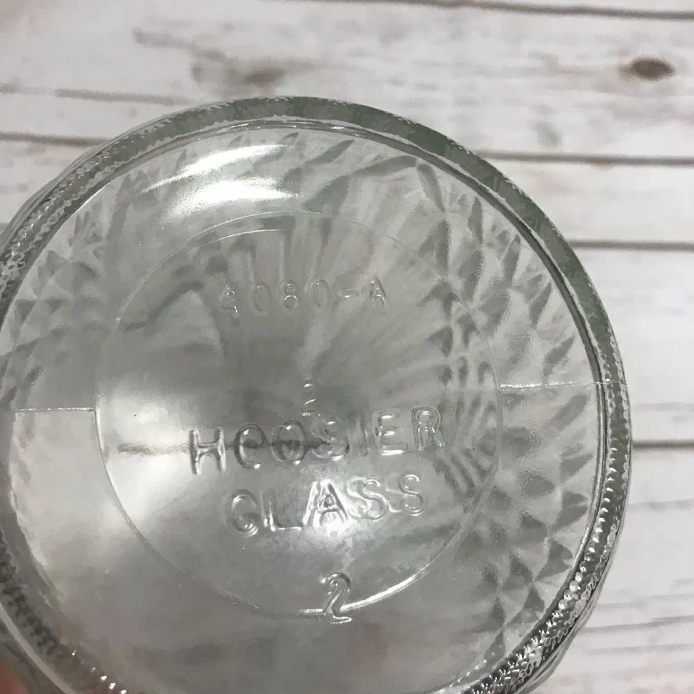 Vintage Hoosier Clear Glass Ribbed Vase 4080-A 31‎